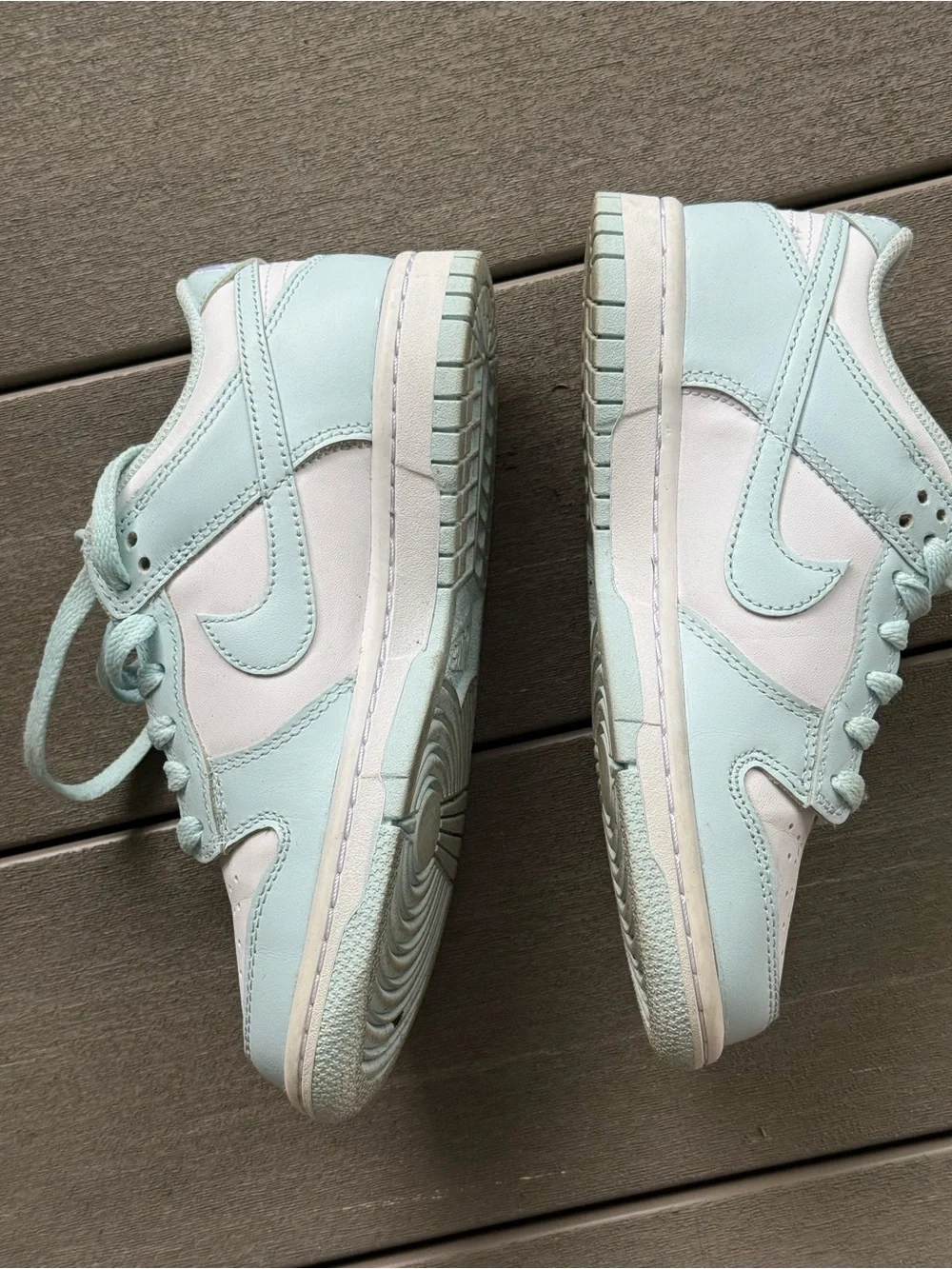 Nike Dunk Low GS White Mint Foam Sneakers Youth Size 3.5Y FB9109